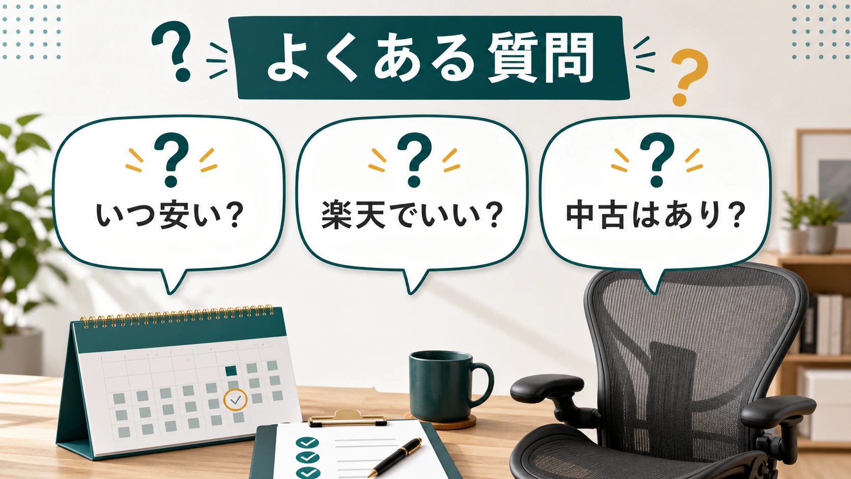 アーロンチェア セール時期に関するよくある質問の図解
