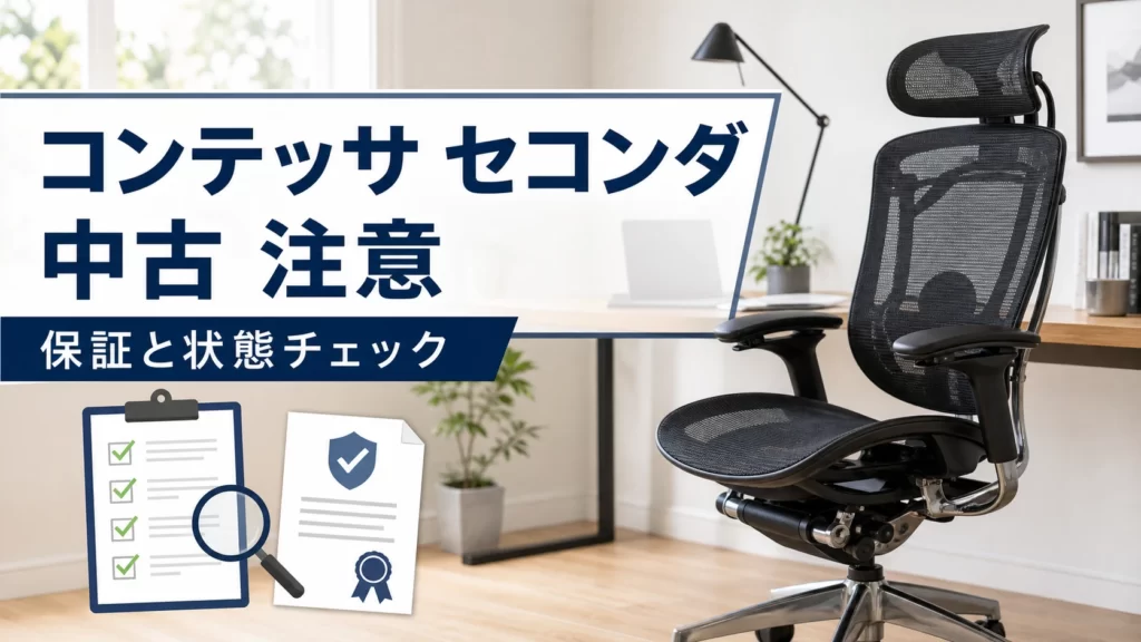 コンテッサ セコンダ中古の注意点を解説するチェアコンパスの記事アイキャッチ