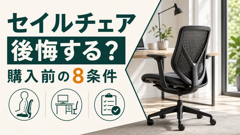 セイルチェアで後悔する？購入前に確認したい8つの条件