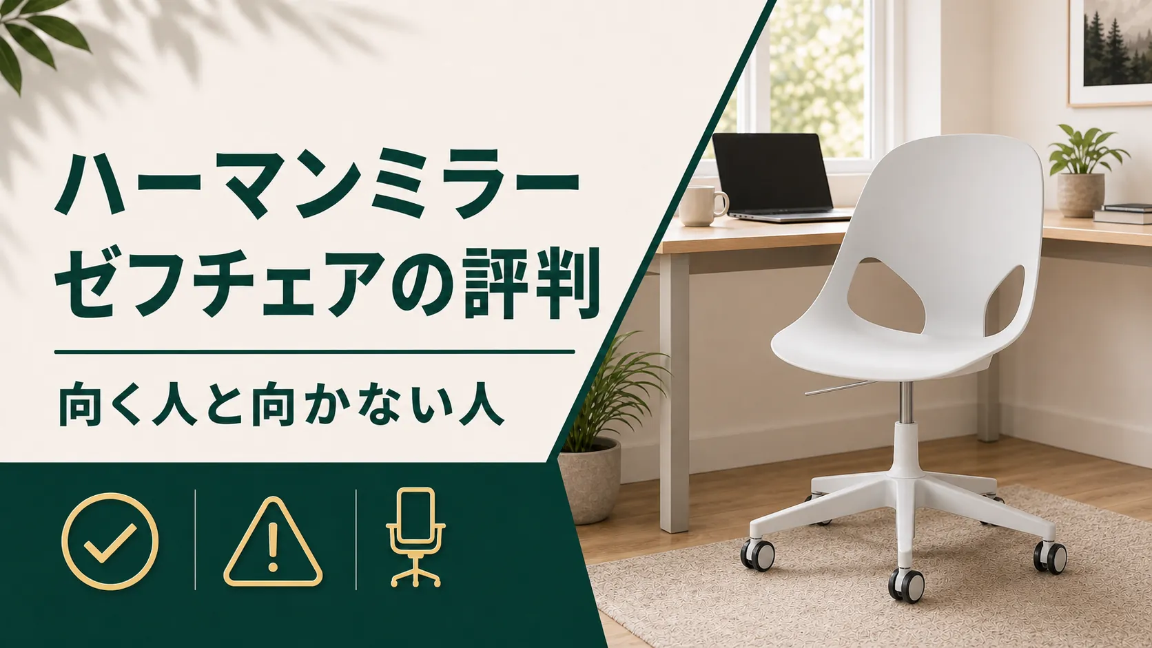 ハーマンミラーのゼフチェア(Zeph Chair)の評判や口コミは?向く人と向かない人を解説