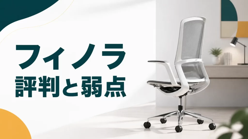 オカムラ フィノラは誰に向く？評判と弱点からわかる後悔しない選び方
