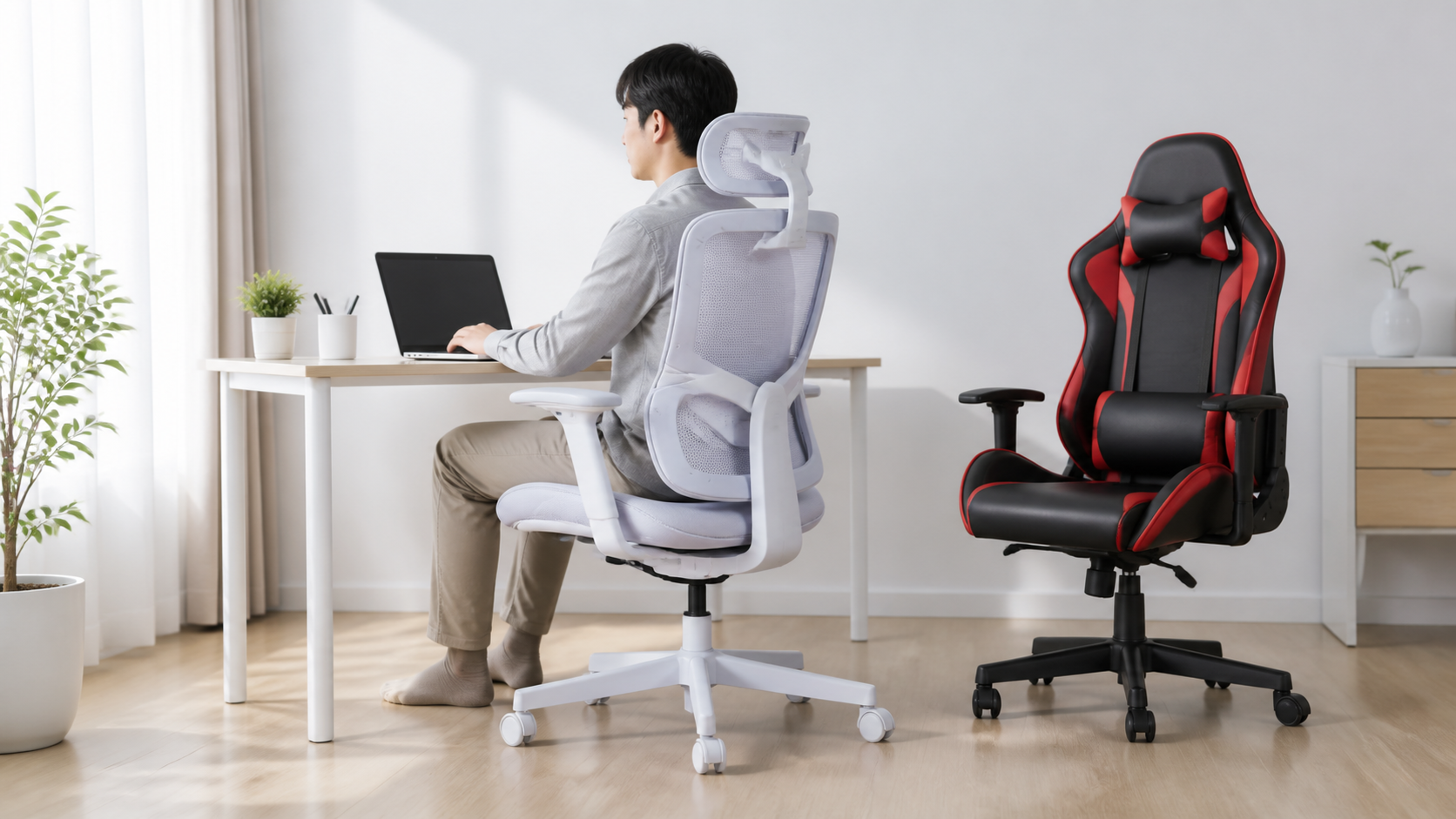 仕事時間が長い人はゲーミングチェアよりオフィスチェアを優先する考え方