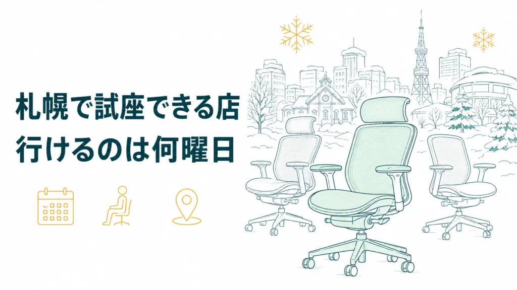 札幌でオフィスチェアを試座できる店8選！土日に行けるのはどこ？