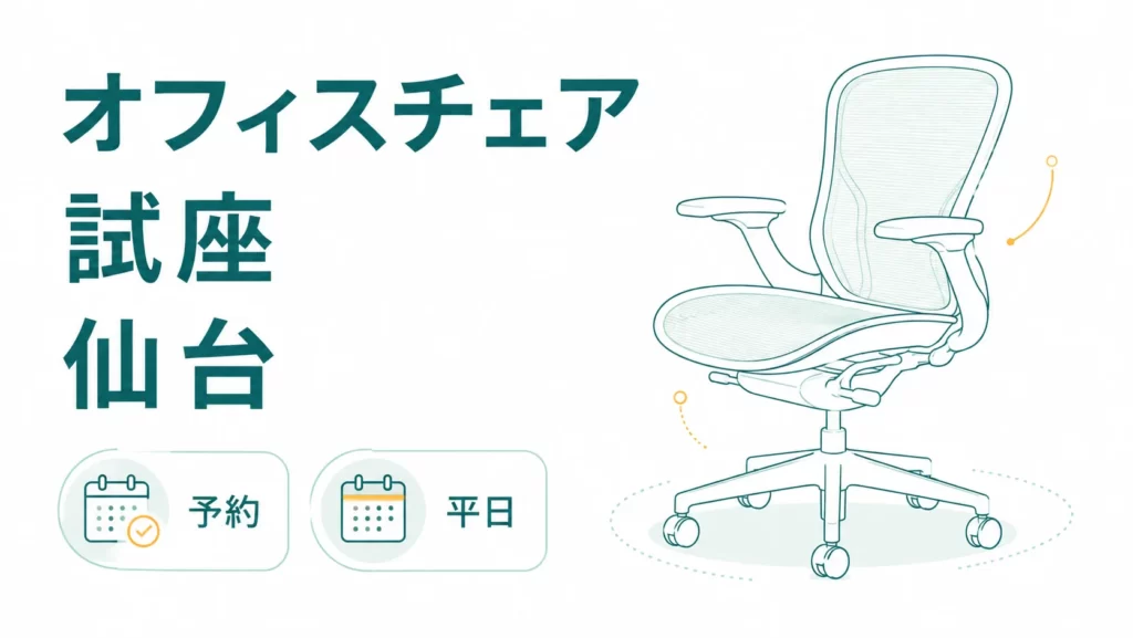仙台でオフィスチェアを試座できる店8選！土日に行けるのはどこ？