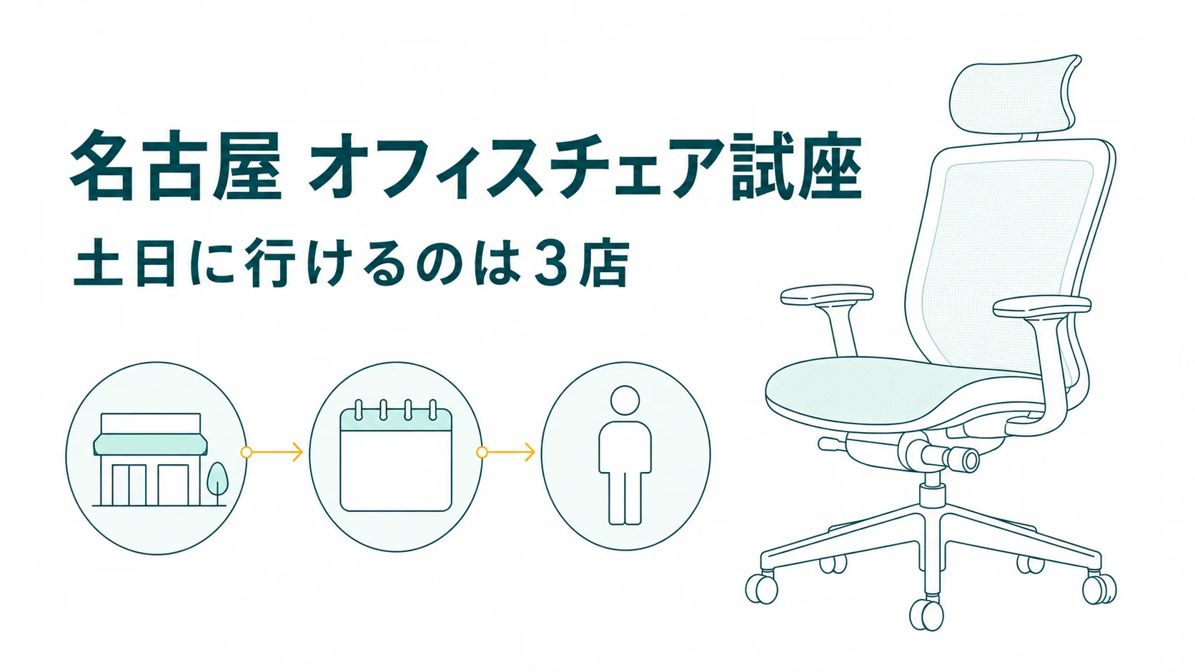 名古屋でオフィスチェアに座れる店10選｜土日に行けるのは3店だけ