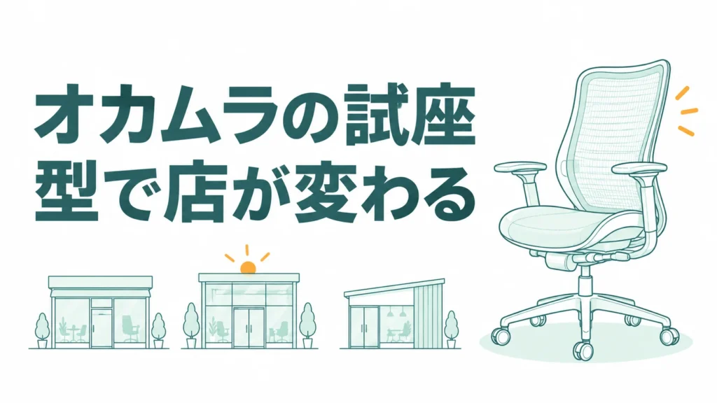 オカムラの試座は型で店が変わる！バロンを置く展示店は全国22店