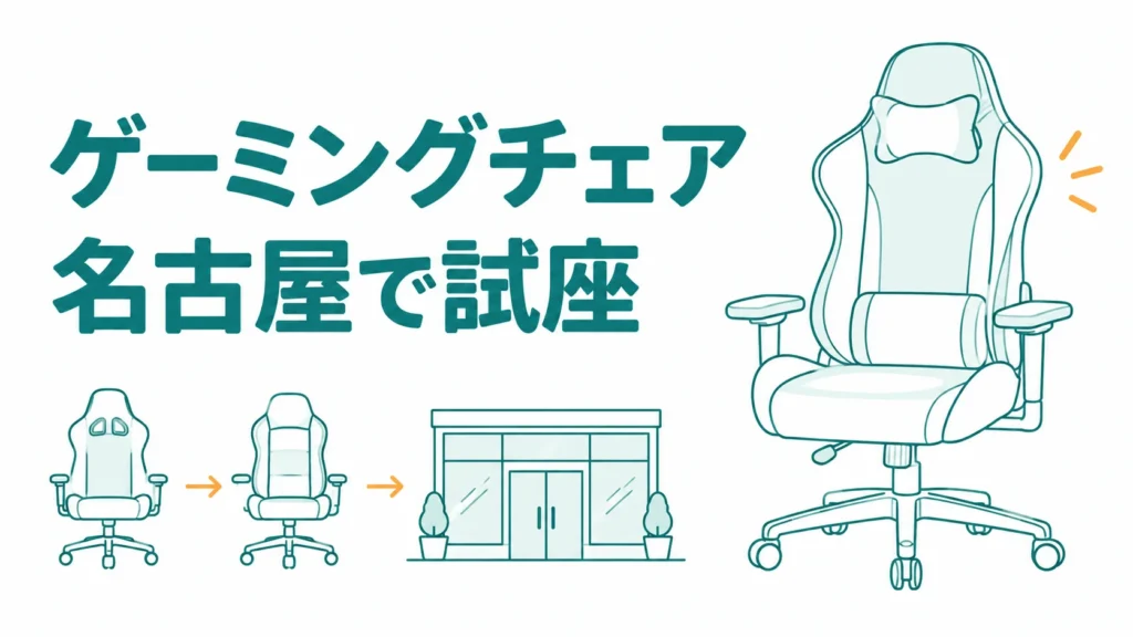 名古屋でゲーミングチェアを試座できる店8選！ブランドで行く店を決める